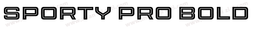 Sporty Pro Bold XP字体转换